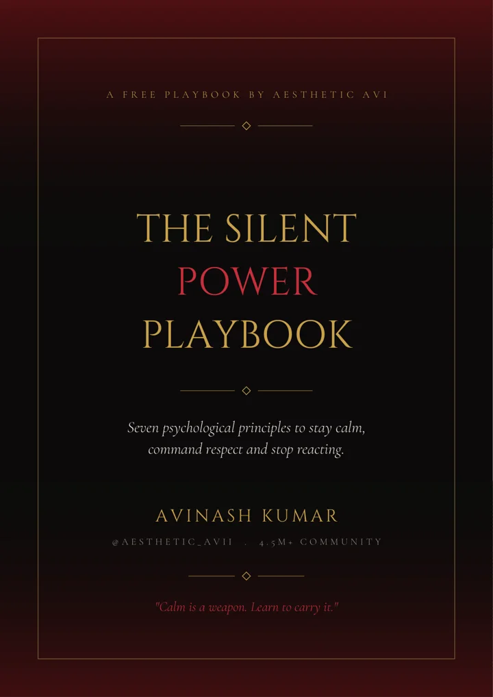 The Silent Power Playbook cover